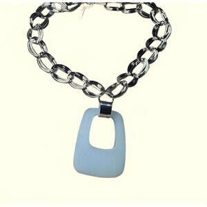 N Toggle Blue Necklace